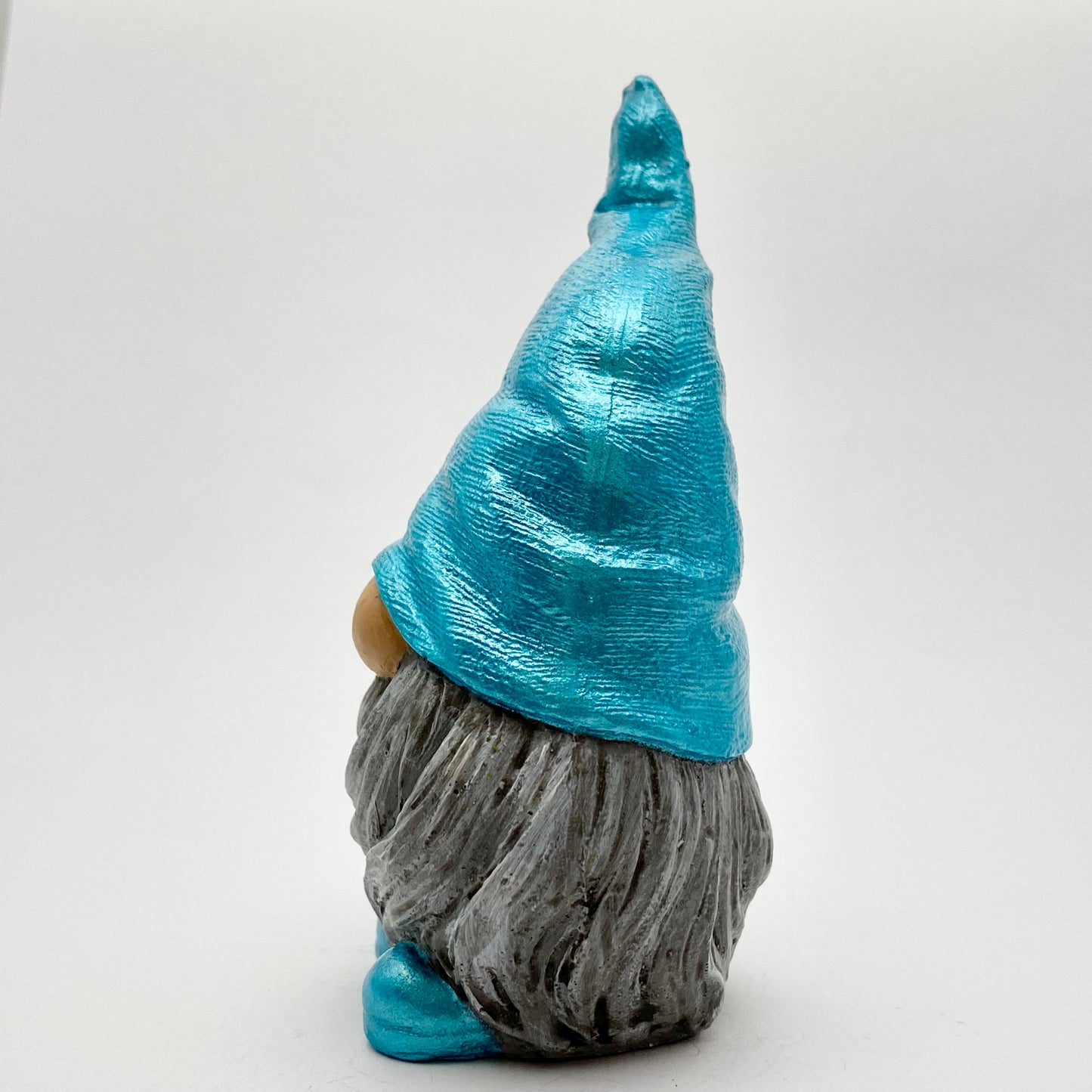 Hand painted Gonk statue with Metallic Blue Hat