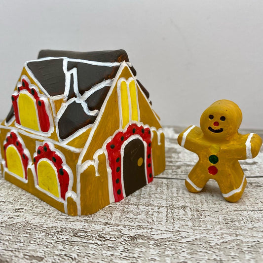 Gingerbread House and Person Blank