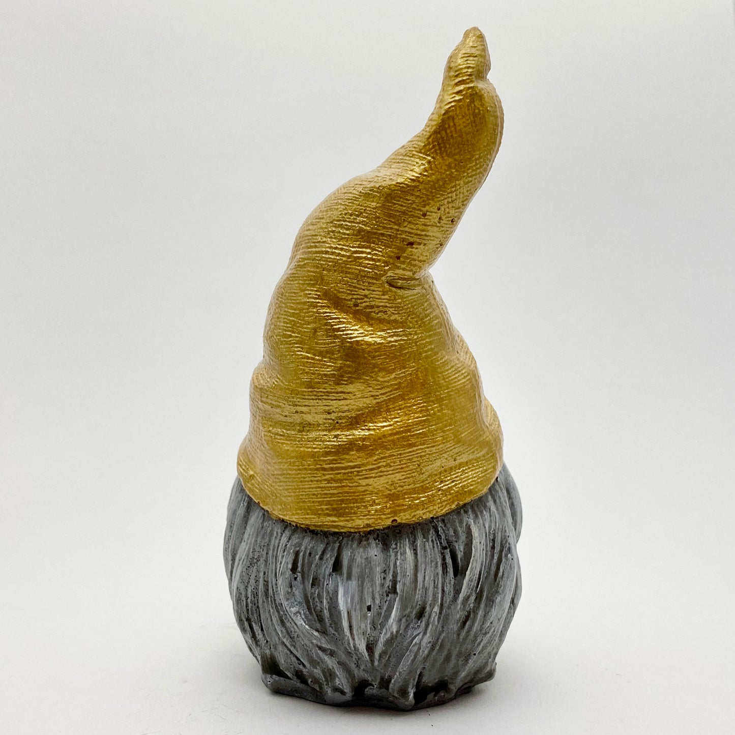 Hand painted Gonk statue with Metallic Gold Hat