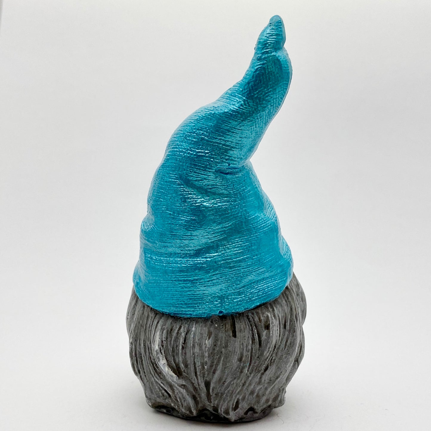 Hand painted Gonk statue with Metallic Blue Hat
