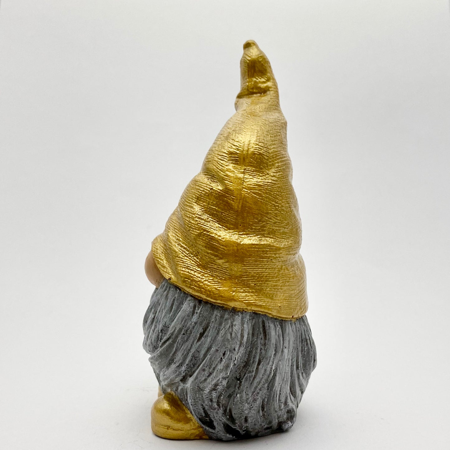 Hand painted Gonk statue with Metallic Gold Hat