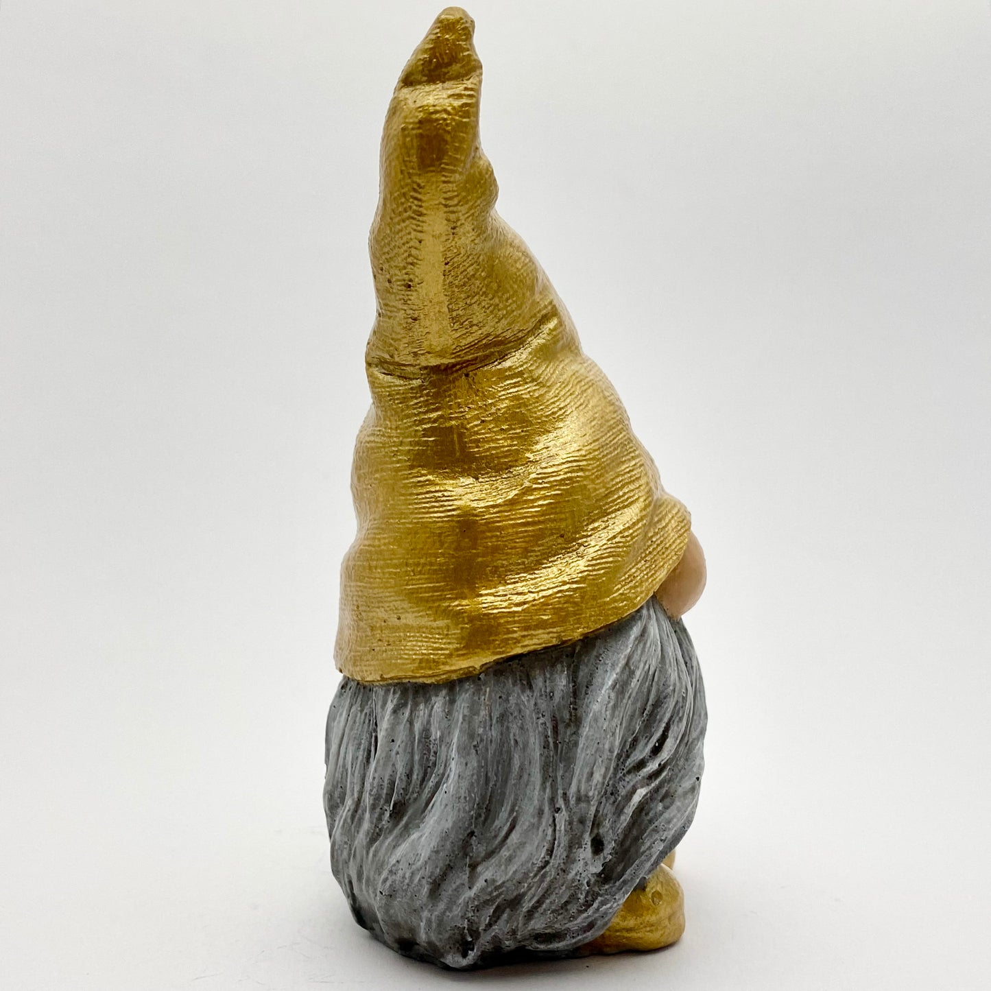 Hand painted Gonk statue with Metallic Gold Hat