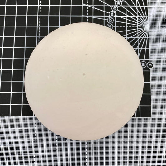 Hand cast Plaster Sphere Paperweight for Mandala painting.