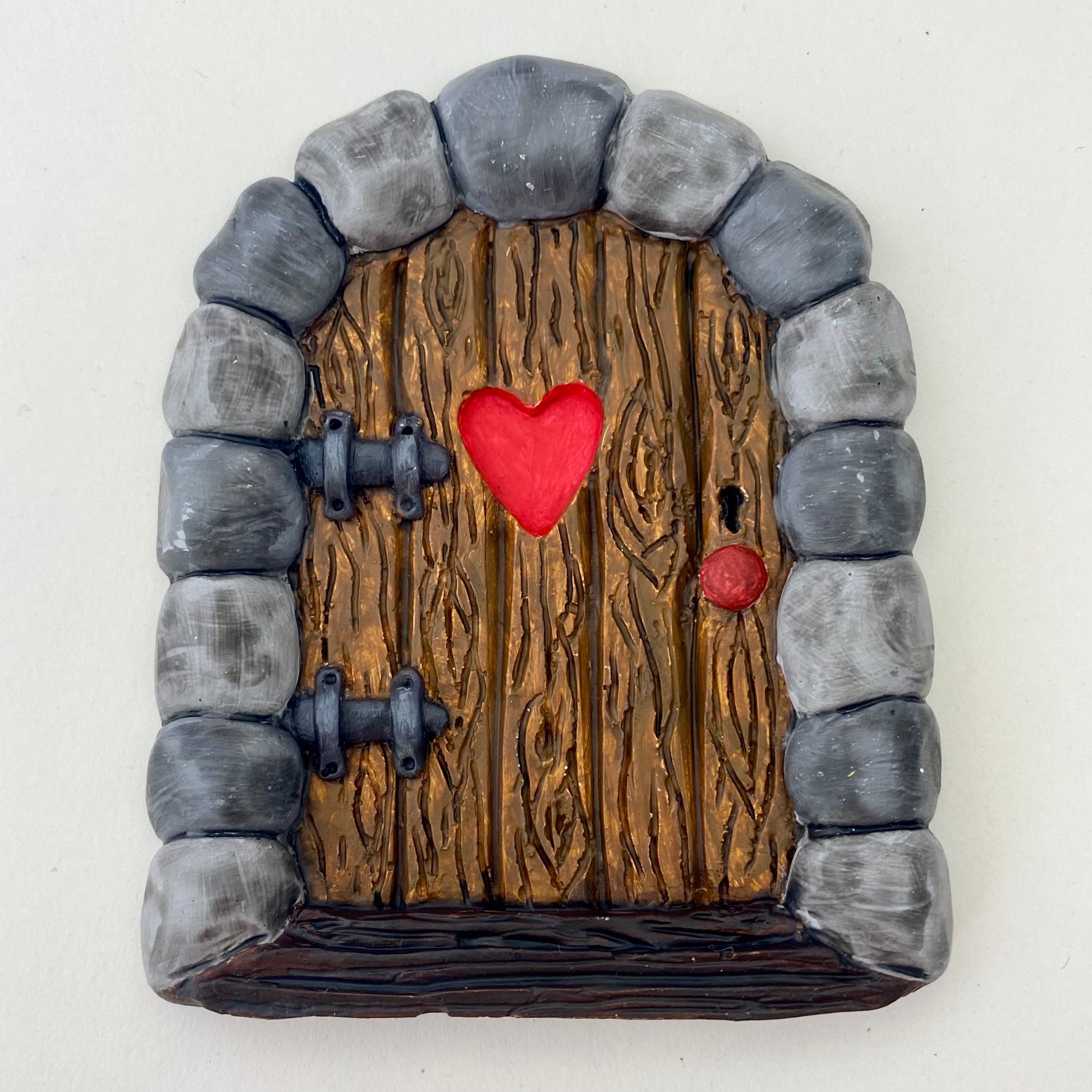 Hand Cast Plaster Fairy Door - example of one that has been painted.